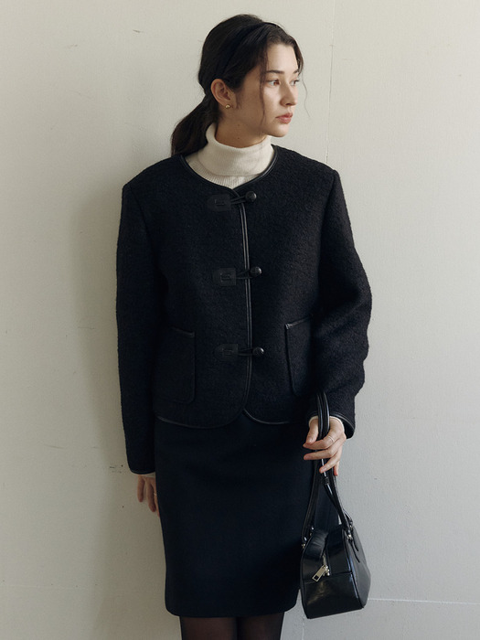 Boucle Toggle Jacket_2color