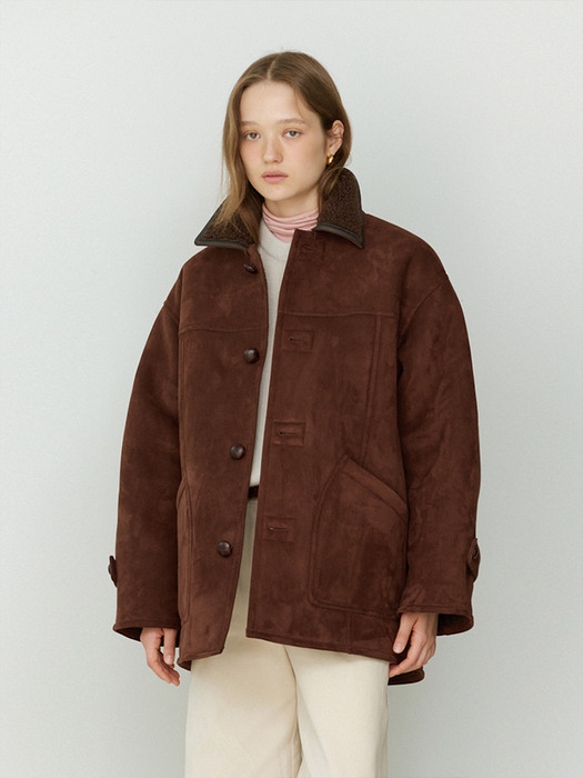 Mutton Midi Coat(Brown)