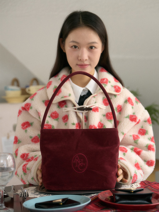 ANC VELVET REVE BAG_WINE