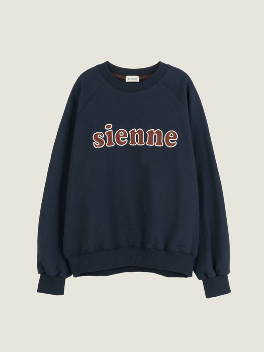 Sienne Patch Sweatshirts (Navy)