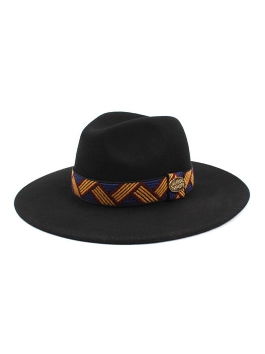 Metal Ethnic Line Fedora