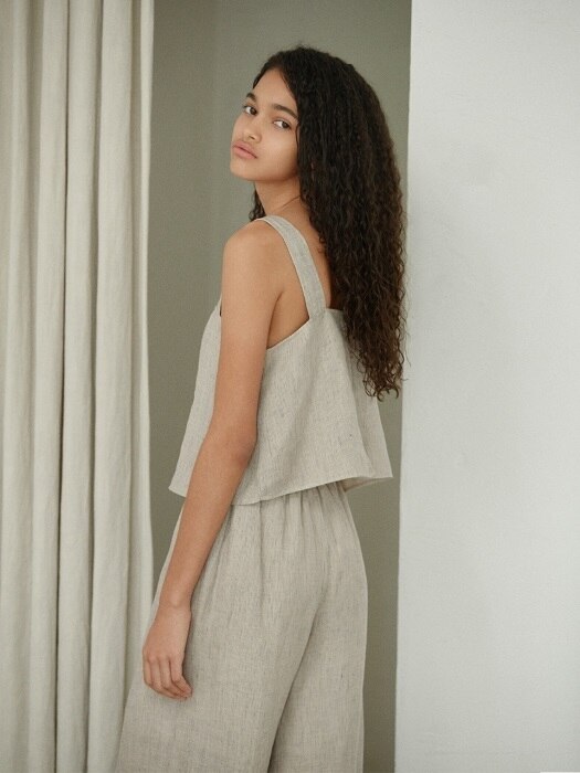 open-back linen jumpsuit 