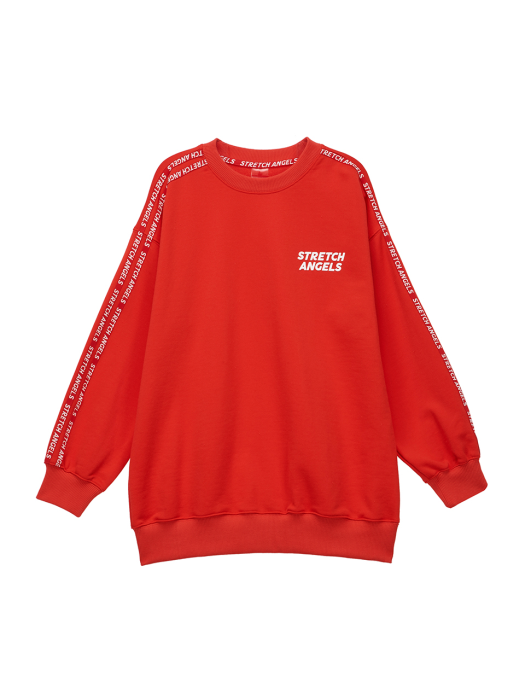 SA logo tape sweat shirt (Red)