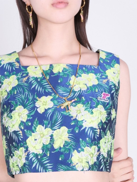 SQUARE NECK FLOWER TOP