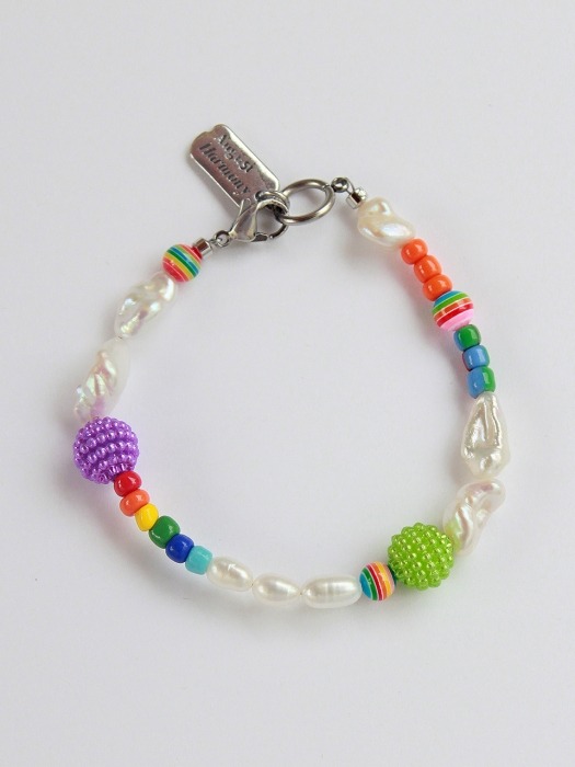 Bubble beads pearl bracelet