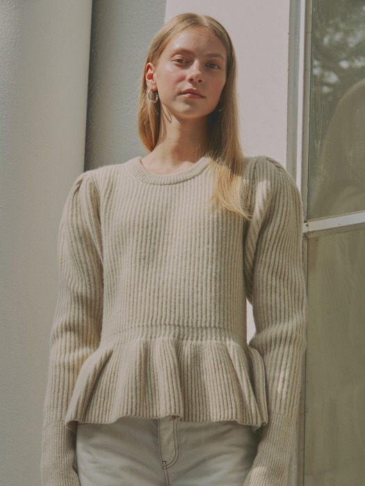Alice Peplum Wool Sweater_3Color