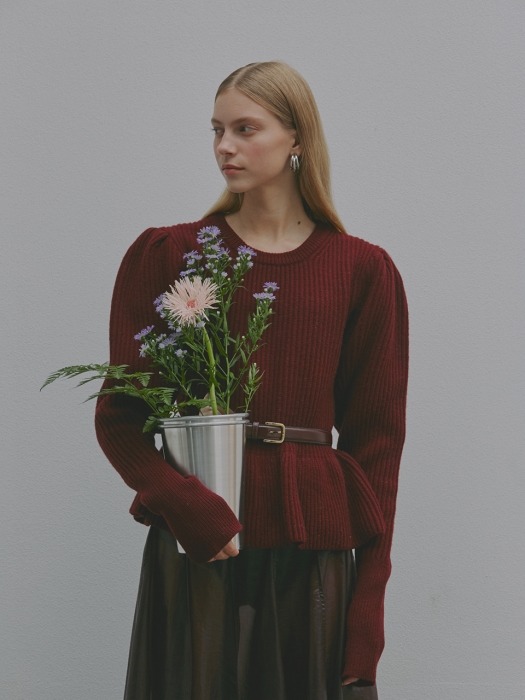 Alice Peplum Wool Sweater_3Color