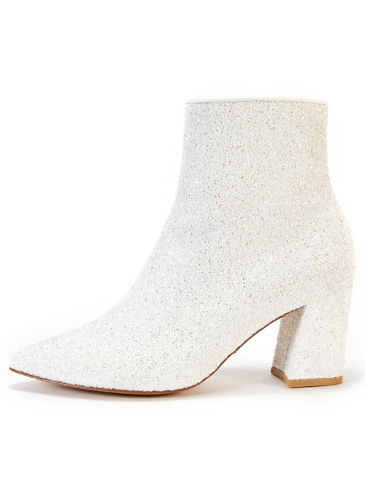 The Glitter boots_Glitter White