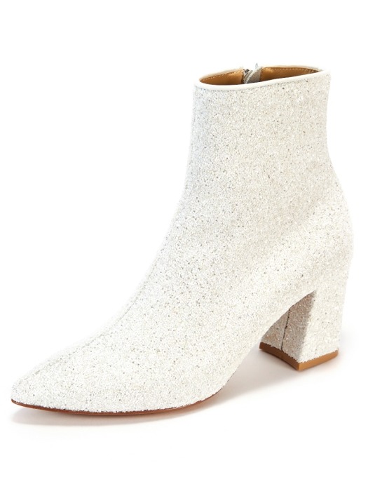 The Glitter boots_Glitter White