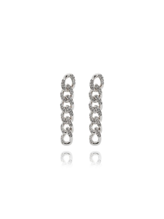 Metal Chain `drop` Earrings