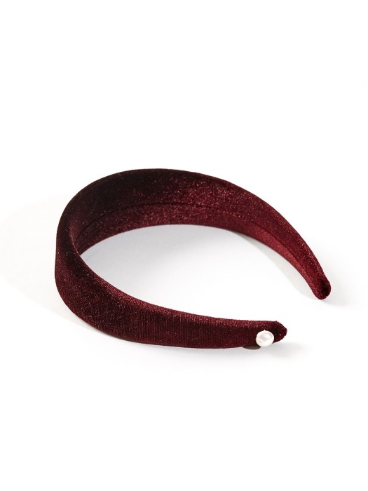 Burgundy Velvet Headband