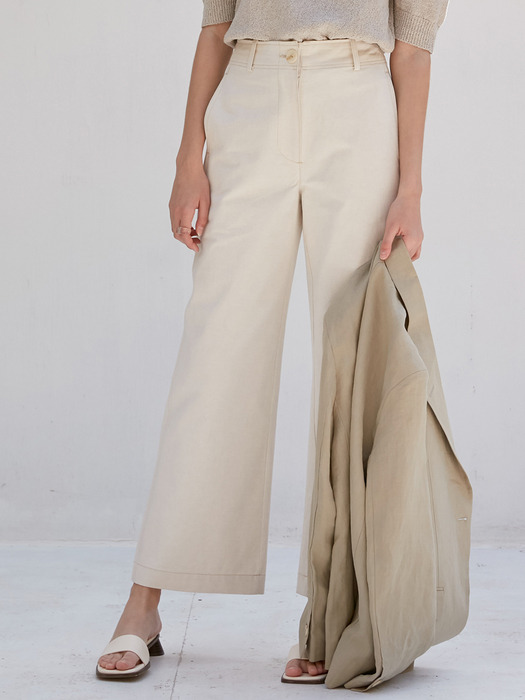 comos345 linen straight pants (natural)