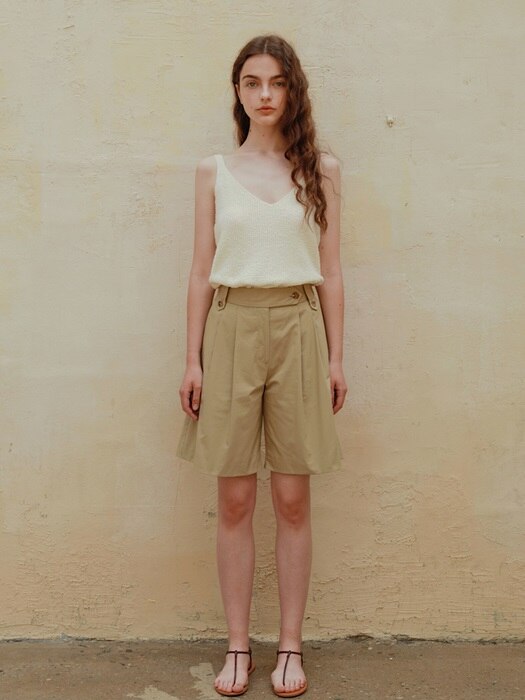 Rey Knit Sleeveless in Cream