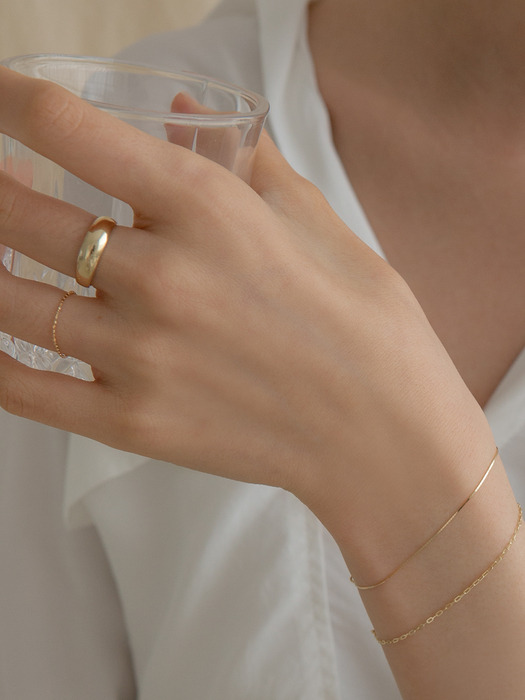 Curve Bold Ring (14K 골드)