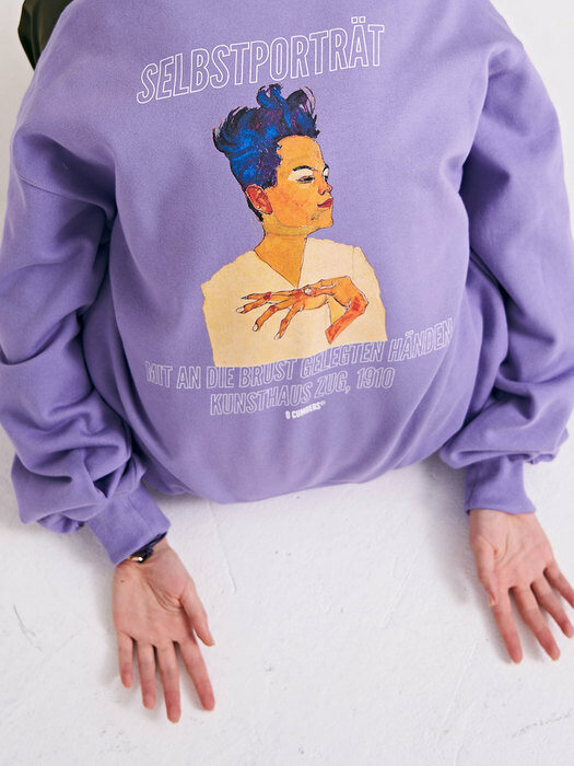 Sweatshirt by Egon Schiele - Lavender