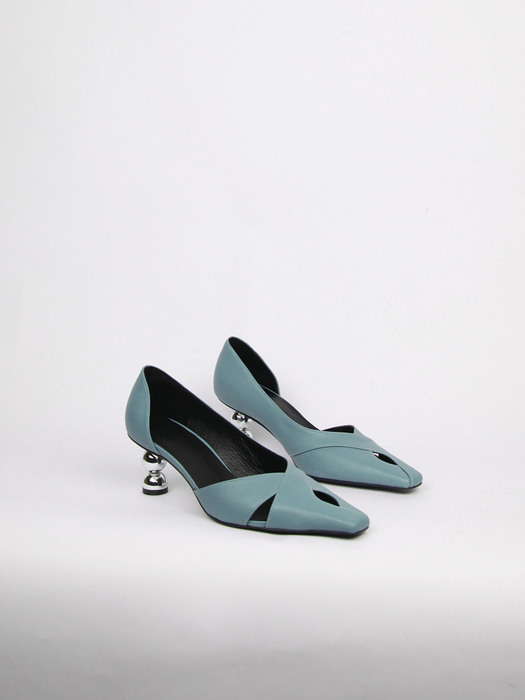 Arielle Pumps Leather Sky Blue