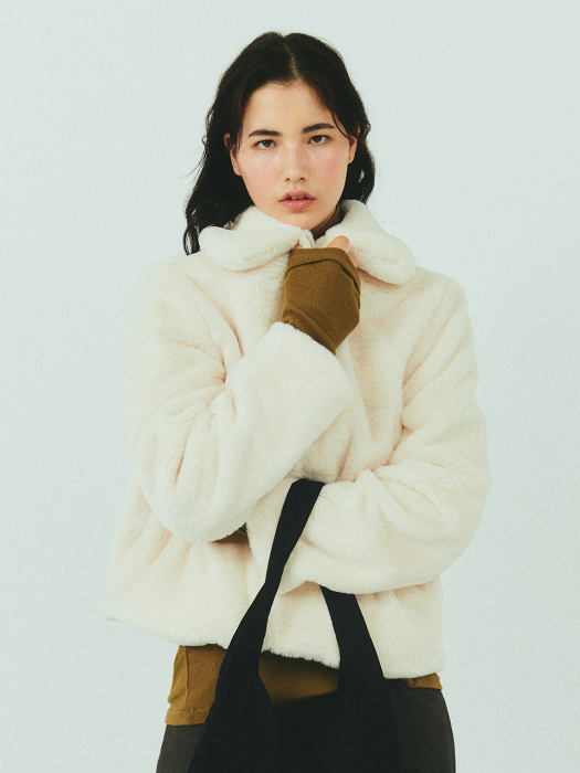 BENSIMON FUR JACKET - IVORY