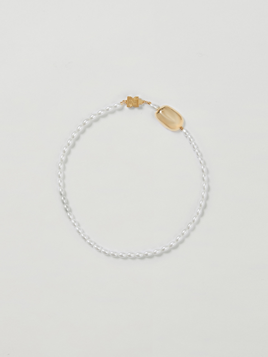 STELLA Pearl Necklace - Pearl White