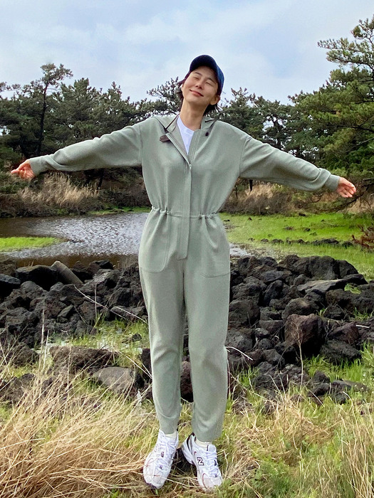 [N]JOCHEON Hoodie jumpsuit (Light mint)