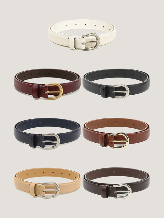 [11차]BAENGNOKDAM Leather belt (7color)
