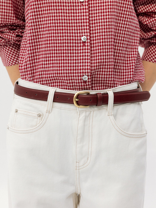 BAENGNOKDAM Leather belt (7color)