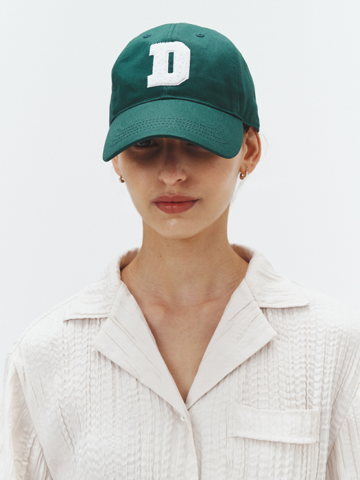 UNISEX D LOGO BALL CAP GREEN_UDHE1E114E2