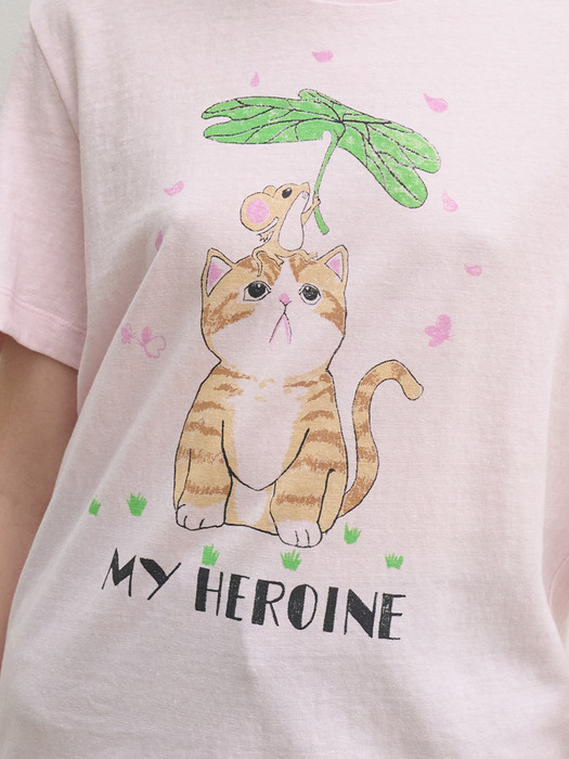 MY HEROINE T-shirts (pink)