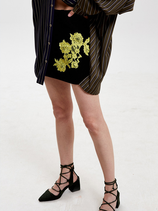 flower patch skirt - BK
