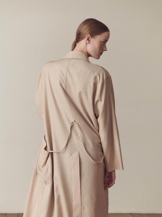 Comfy shining robe_ Light Beige