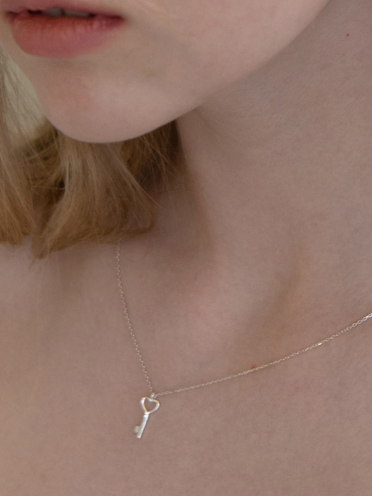 heart key necklace (silver 925)