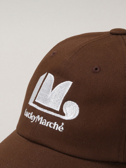 LM logo-embroidered cotton baseball cap_L7RAW20110BRX