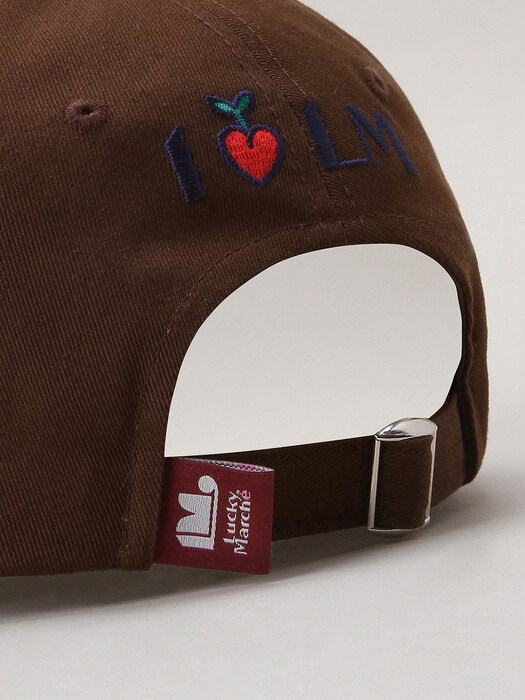 LM logo-embroidered cotton baseball cap_L7RAW20110BRX