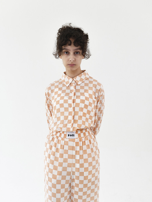 Charging Suit Checkered Apricot