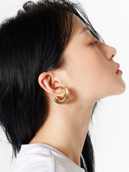 DOUBLED VOLUME EAR-CUFF / GOLD