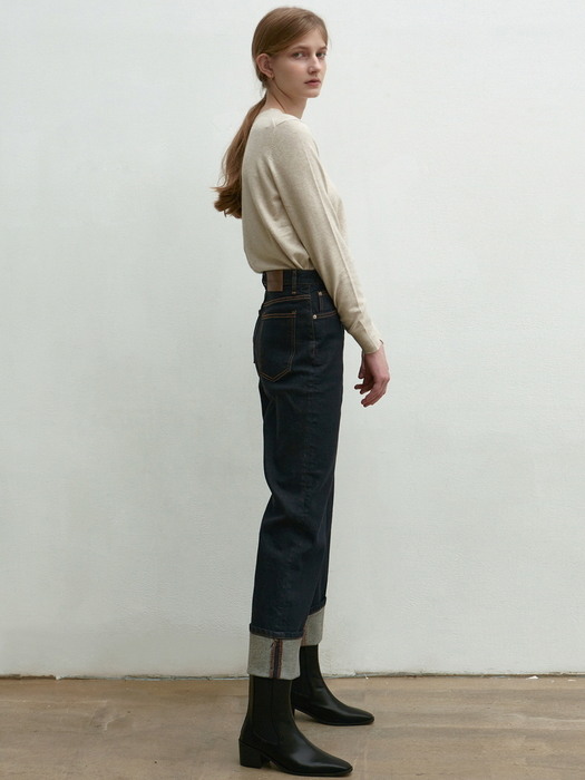 ROLL-UP HIGHRISE JEANS_INDIGO