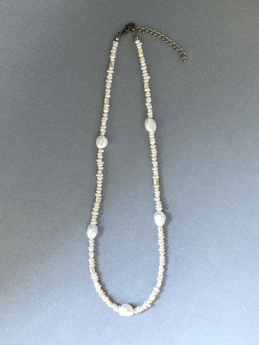double bubble pearl neckless