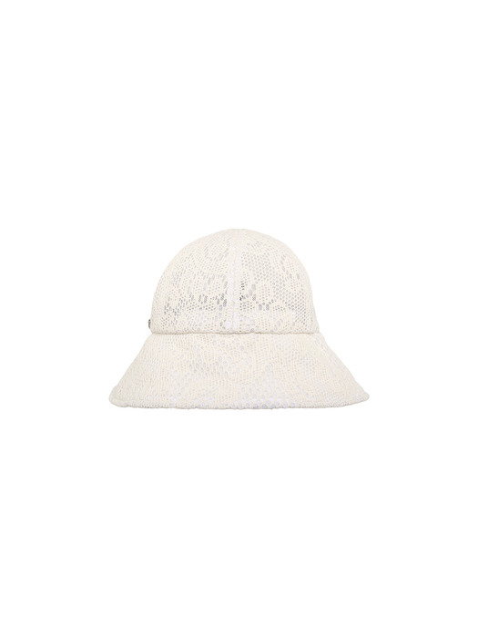 Wide Bell Hat - Ivory Lace