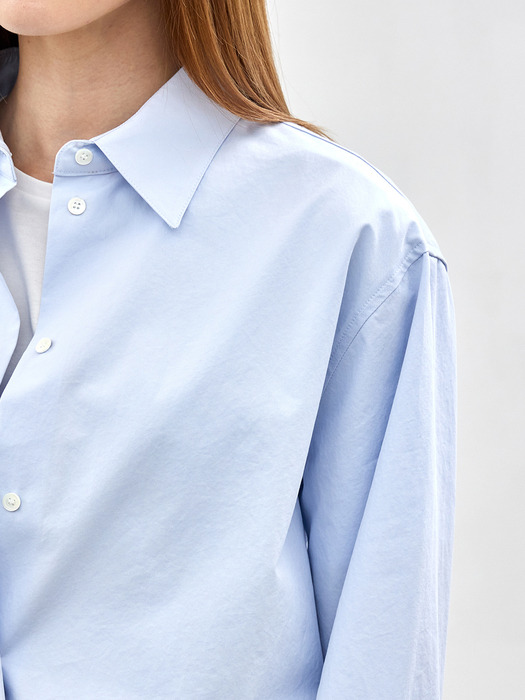 POINTED COLLAR SHIRTS - SKY BLUE