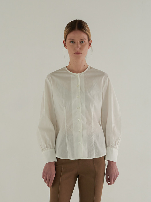 Puff Blouse_Ivory 