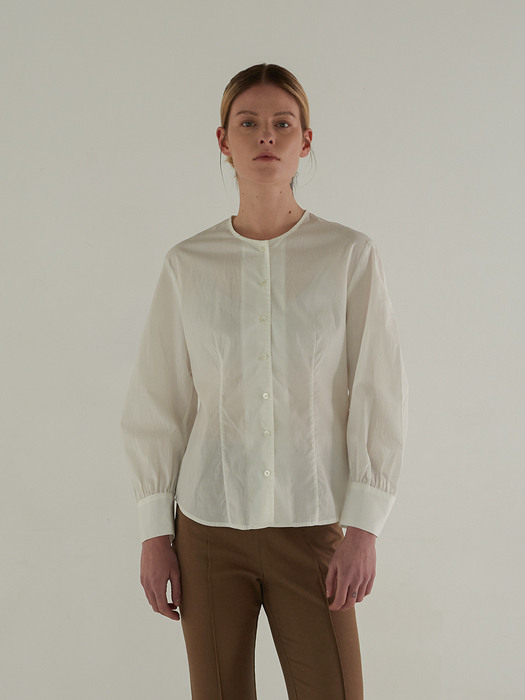 Puff Blouse_Ivory 