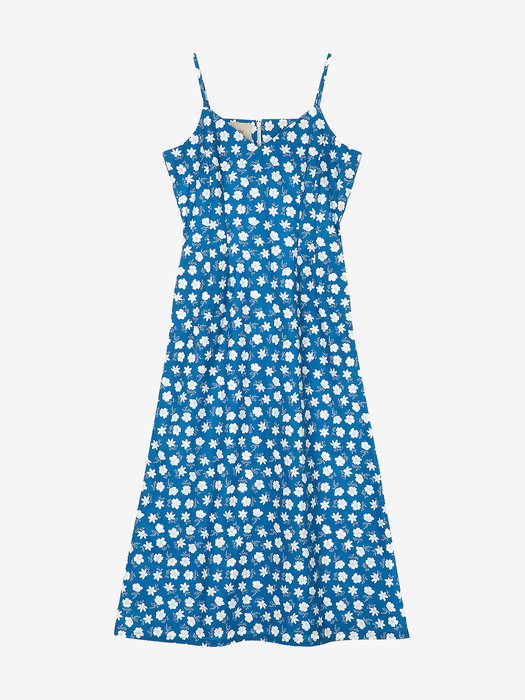[N]SANTA BARBARA V-neck sleeveless long dress (Blue flower)