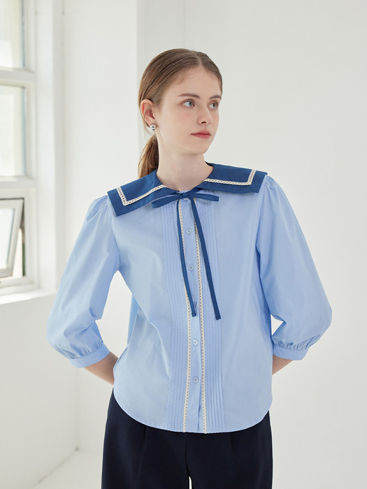 Ayla sailor blouse_BLUE