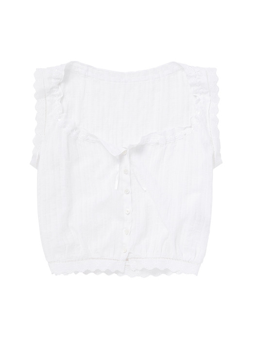 PURE SUMMER LACE BLOUSE WHITE