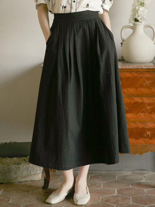 JENNA flare skirt_black