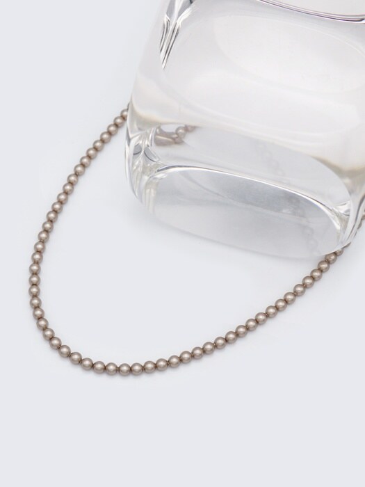 4mm swarovski gold pearl Necklace 스와로브스키 진주 샴페인 골드볼 목걸이 4mm