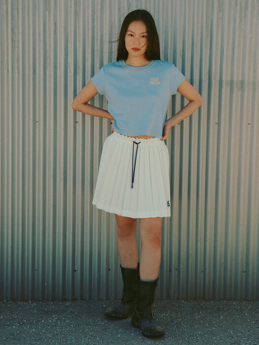 [with Call Me Baby] PLEATS SKIRT_white (U2M0C21110)