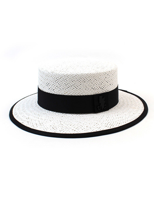 Taping White Long Panama Hat 파나마햇