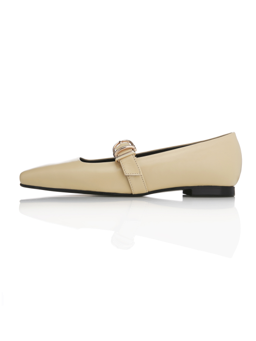 Mary Jane Flat - MD1092f Butter