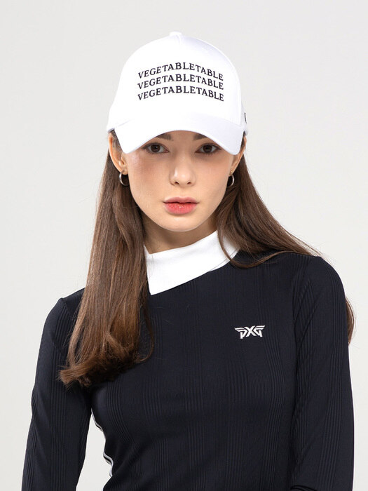 Vezimar Repeat Logo Golf Cap White