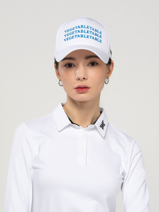 Vezimar Repeat Logo Golf Cap White